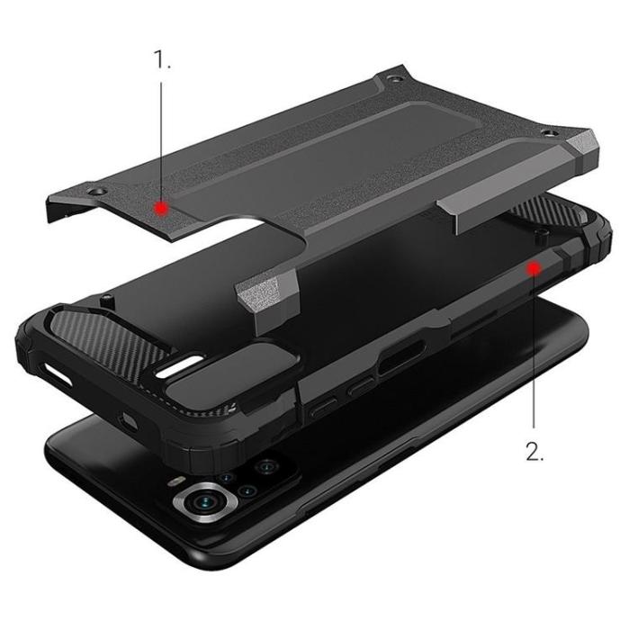 OEM - Xiaomi Poco M4 Pro 5G Skal Hybrid Armor - Blå