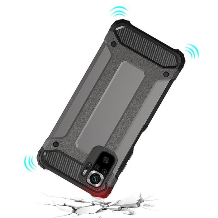 OEM - Xiaomi Poco M4 Pro 5G Skal Hybrid Armor - Blå
