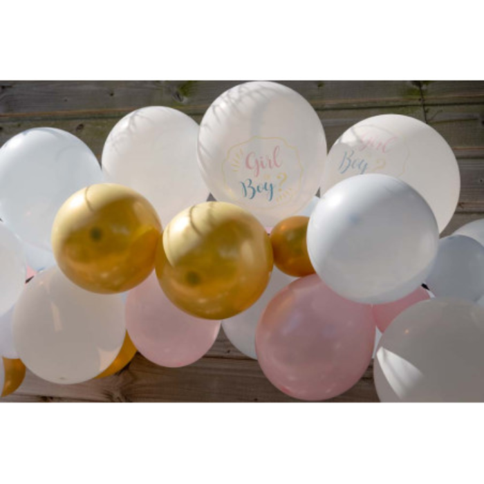 A-One Brand - Ballongbåge Girl or Boy med 50 ballonger och 5 m band