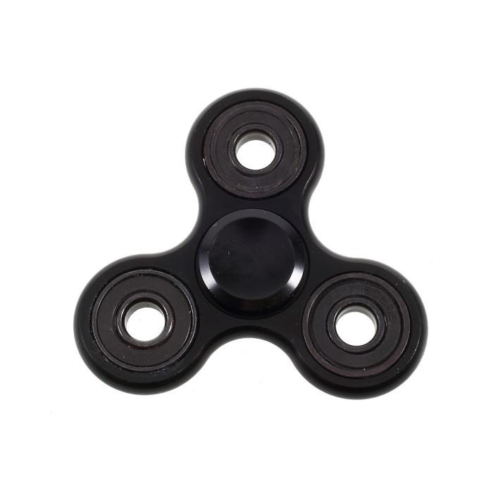 UTGATT5 - Brushed Metal Fidget Spinner - Svart