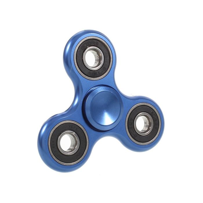 UTGATT5 - Brushed Metal Fidget Spinner - Blå