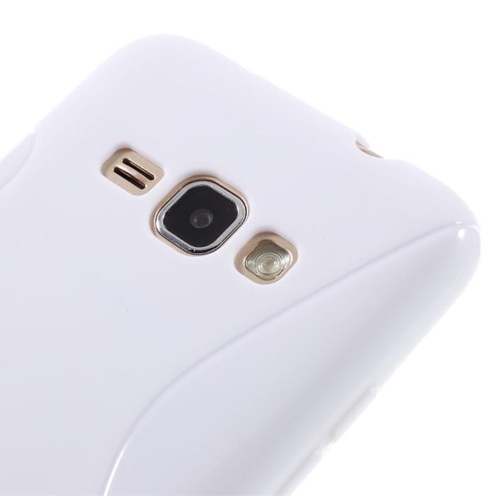 UTGATT5 - Flexicase Skal till Samsung Galaxy J1 (2016) - Vit