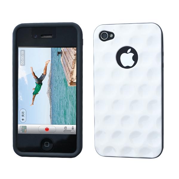 Baksideskal Circles till iPhone 4S/4 (Vit) | 2353 | AlltMobil