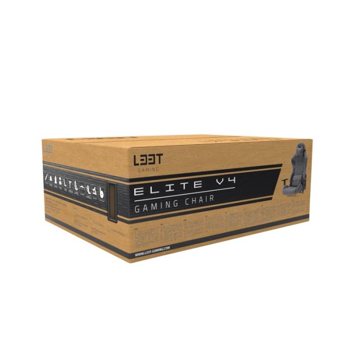 UTGATT1 - L33T-Gaming Elite V4 Gamingstol (Kanvas) - Ljus
