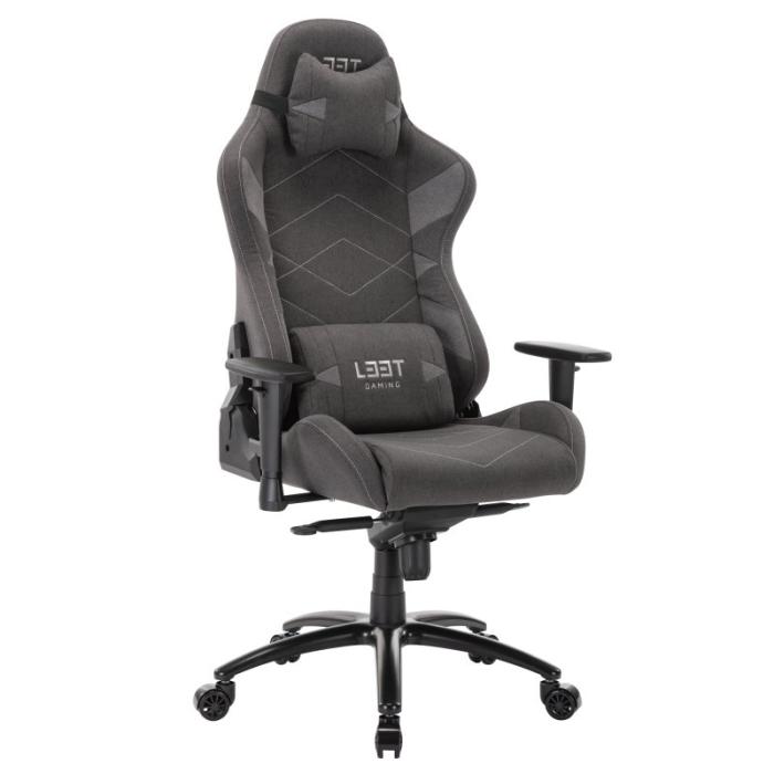 UTGATT1 - L33T-Gaming Elite V4 Gamingstol (Kanvas) - Mörk