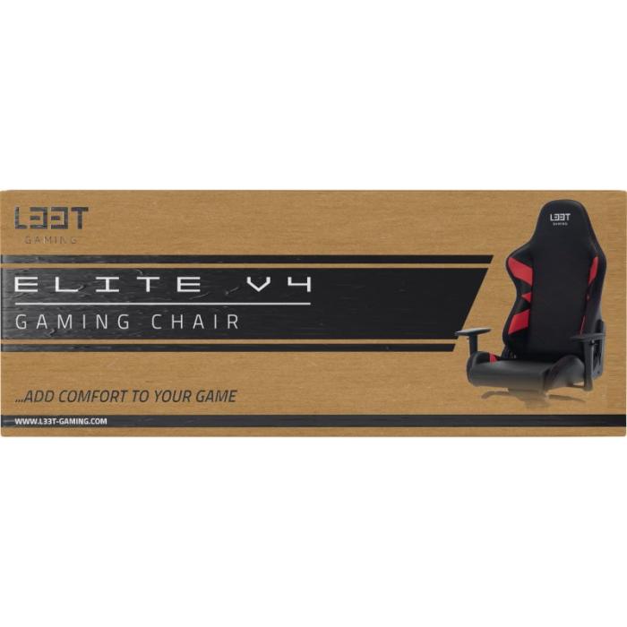 UTGATT1 - L33T-Gaming Elite V4 Gamingstol (PU) - Röd