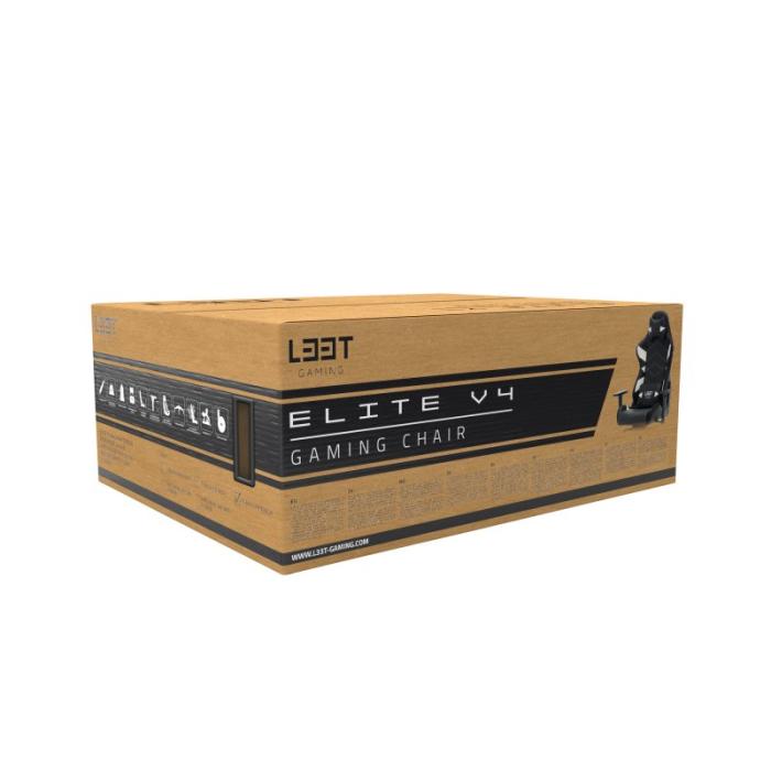 UTGATT1 - L33T-Gaming Elite V4 Gamingstol (PU) - Vit