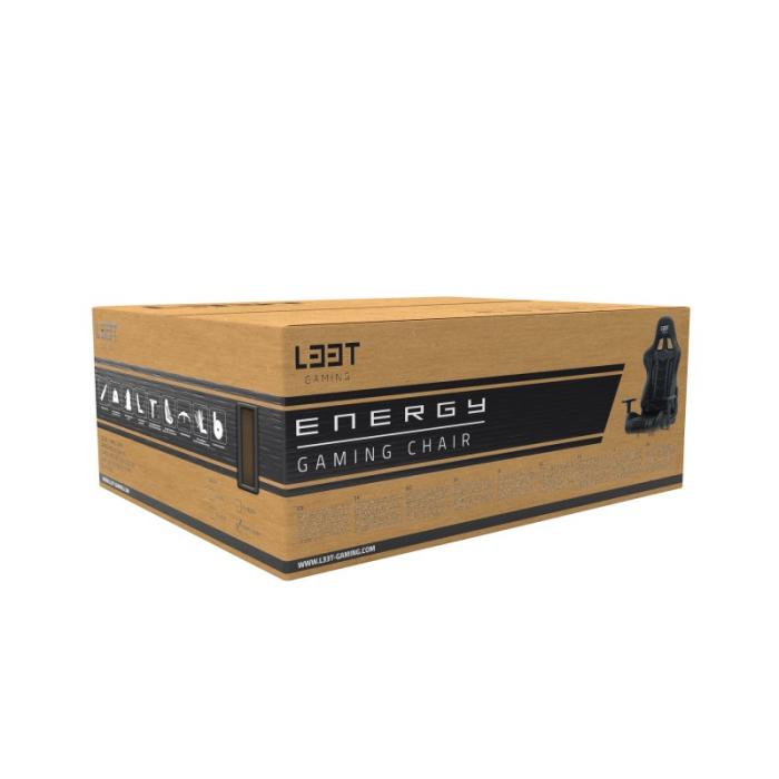 UTGATT1 - L33T-Gaming Energy Gamingstol - Svart