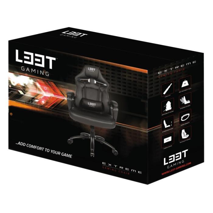 UTGATT1 - L33T-Gaming Extreme Gamingstol - Svart