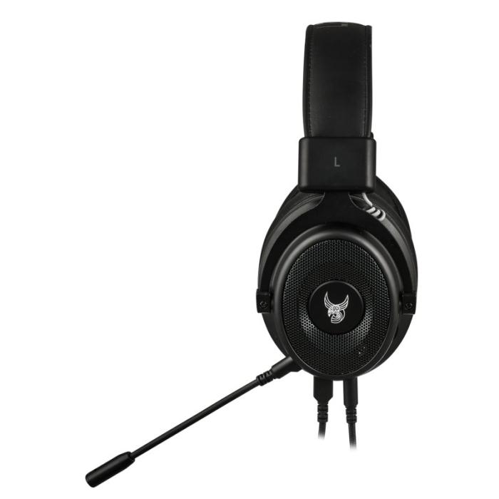 UTGATT1 - L33T-Gaming Huginn, 7.1 Gamingheadset med mikrofon & LED-belysning, Svart
