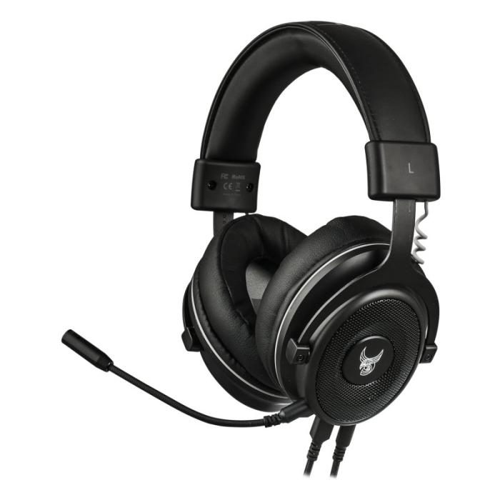 UTGATT1 - L33T-Gaming Huginn, 7.1 Gamingheadset med mikrofon & LED-belysning, Svart