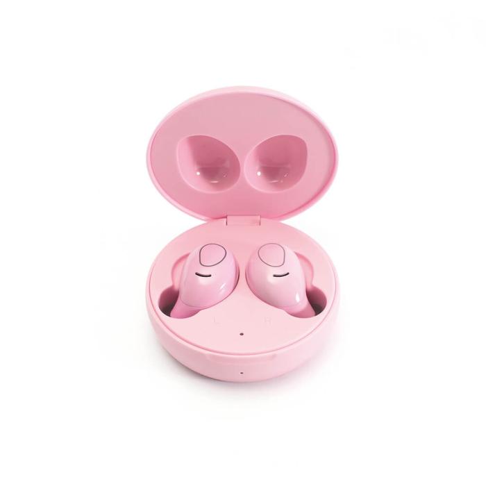 Ledwood - LEDWOOD Hörlur i9 TWS True Wireless In-Ear Rosa Mic