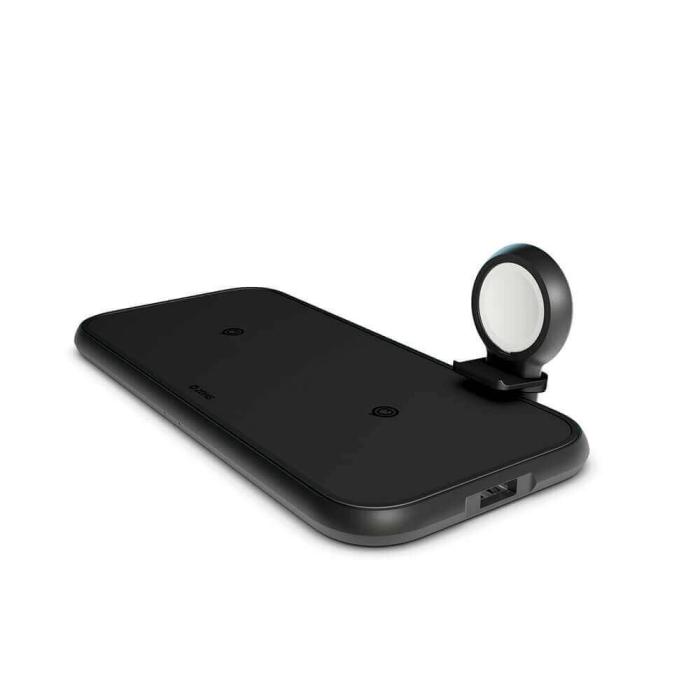 ZENS - ZENS 4in1 Dual Qi Laddare 2x10W + 45W PD + Apple Watch Puck MFI