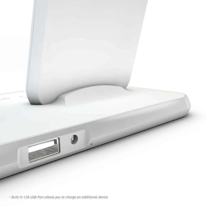 UTGATT1 - ZENS Dual Bordsladdare QI + Dock 220V-sladd 10W Vit
