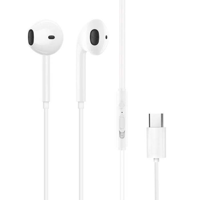 UTGATT - Dudao In-Ear Hörlurar med USB Typ-C Kontakt - Vit