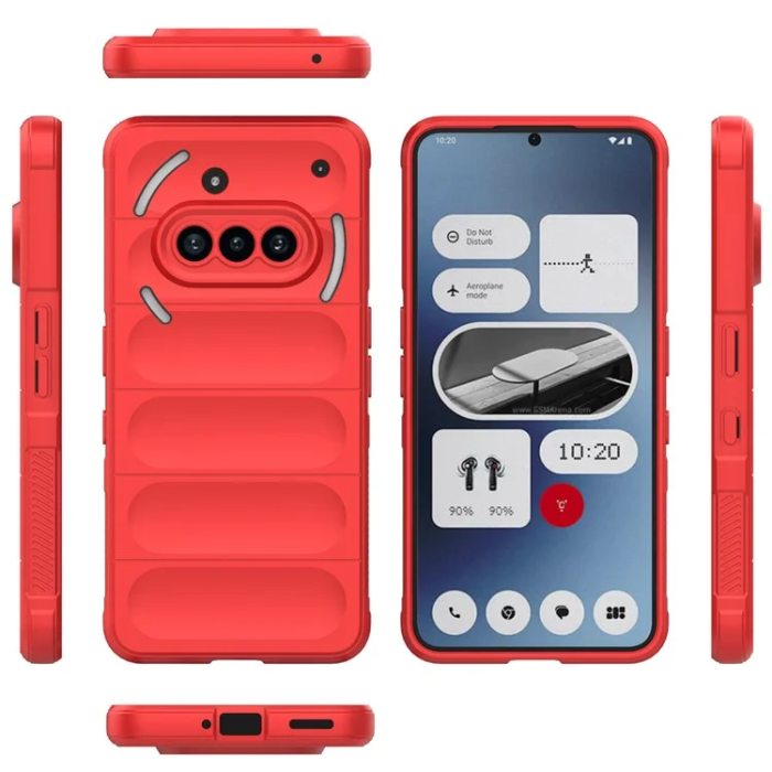 A-One Brand - Nothing Phone (3a) Mobilskal MagSafe Rugged TPU - Röd