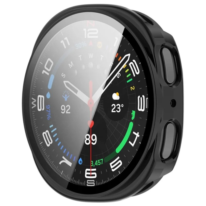 WANLONFENG - Wanlonfeng Galaxy Watch 8 (44mm) Skal PC-Ram - Svart