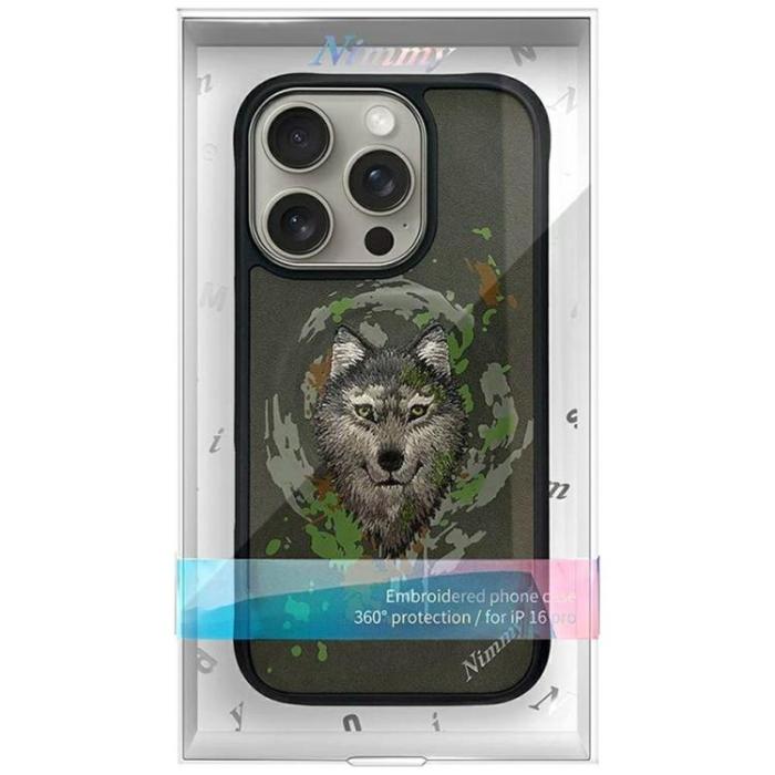 NIMMY - Nimmy iPhone 16 Pro Max Mobilskal MagSafe Wolf - Mörkgrå