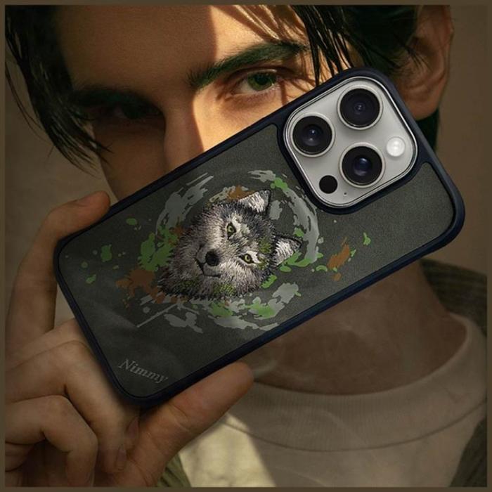 NIMMY - Nimmy iPhone 16 Pro Max Mobilskal MagSafe Wolf - Mörkgrå