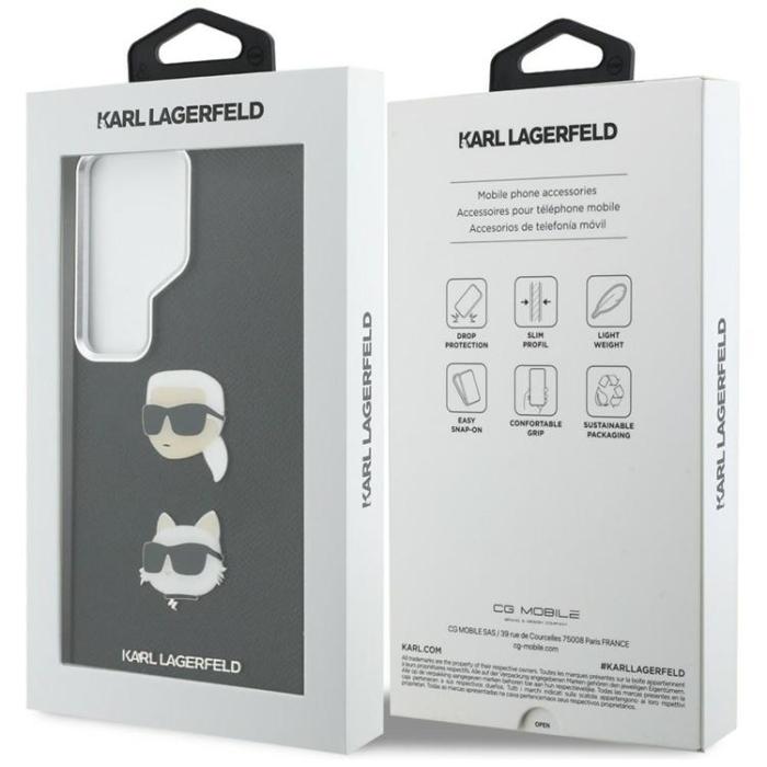 KARL LAGERFELD - Karl Lagerfeld Mobilskal För Galaxy S26 Ultra Saffiano Double Heads - Svart