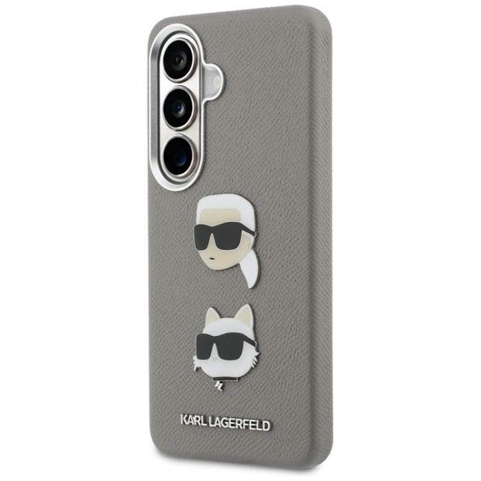 KARL LAGERFELD - Karl Lagerfeld Mobilskal För Galaxy S26 Saffiano Double Heads - Silver