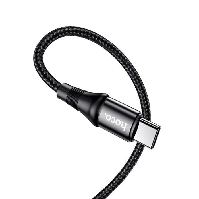 Hoco - Hoco Exquisito USB-C till USB-C kabel 100W 1m - Svart