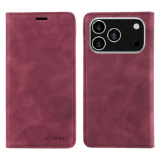 BETOPNICE - Betopnice iPhone 17 Pro Max Plånboksfodral Magnetic RFID Blocking - Röd