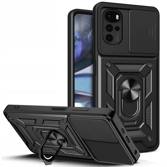 UTGATT - Motorola Moto G22/E32/E32S Skal Camshield Pro - Svart