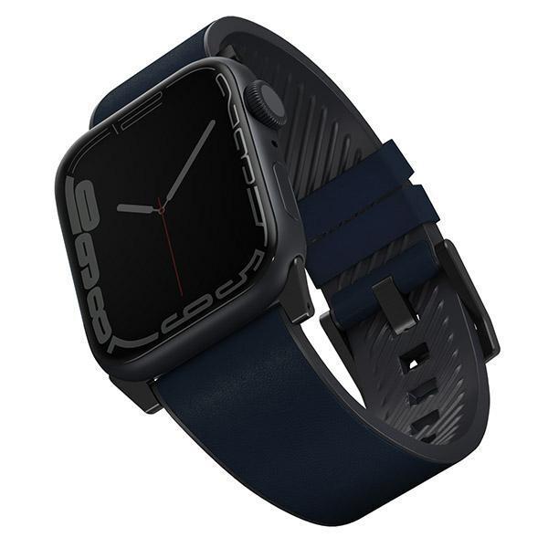 UNIQ Straden Apple Watch Läder 42/44/45mm - Blå | 5122 | AlltMobil