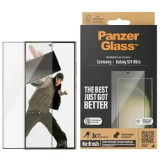 PanzerGlass - PanzerGlass Galaxy S24 Ultra H&auml;rdat Glas Sk&auml;rmskydd Ultra-Wide Fit