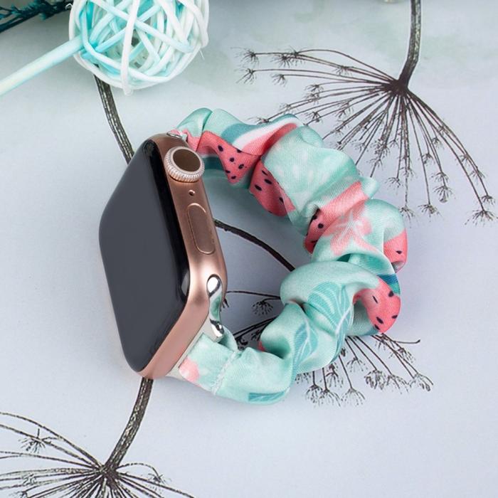 OEM - Apple Watch 2/3/4/5/6/7/SE (42/44/45mm) Armband Tyg - Watermelon