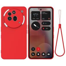A-One Brand - Nothing Phone (3a) Pro Mobilskal Liquid Silikon med Handrem