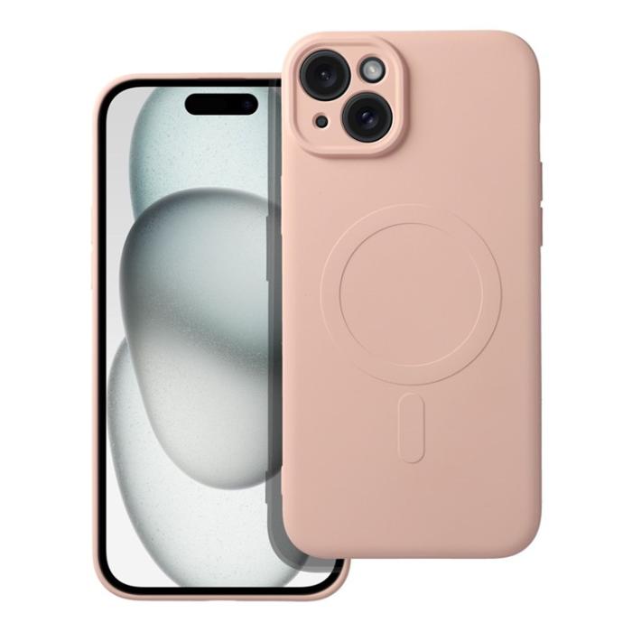 OEM - iPhone 15 Plus Mobilskal Magsafe Silikon - Rosa