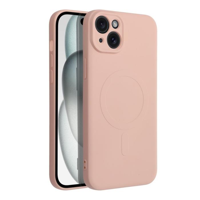 OEM - iPhone 15 Plus Mobilskal Magsafe Silikon - Rosa