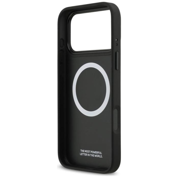 BMW - BMW iPhone 17 Pro Max Mobilskal MagSafe M Tricolor Metal Logo - Grå