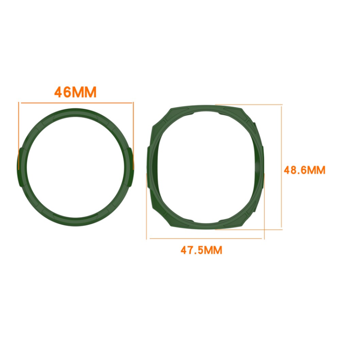 A-One Brand - Galaxy Watch 8 Classic (46mm) Skal Hollow Design - Grön