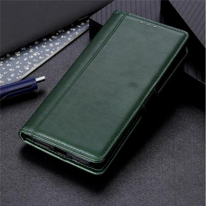A-One Brand - Google Pixel 6a Plånboksfodral PU-Läder Folio Flip - Grön