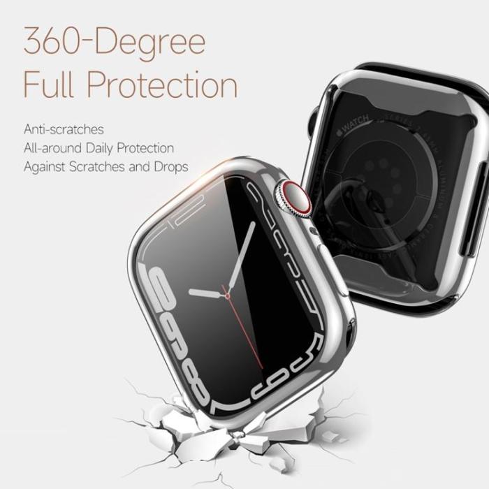 Dux Ducis - DUX DUCIS Apple Watch 4/5/6/SE 44mm Skal Somo Flexible - Silver