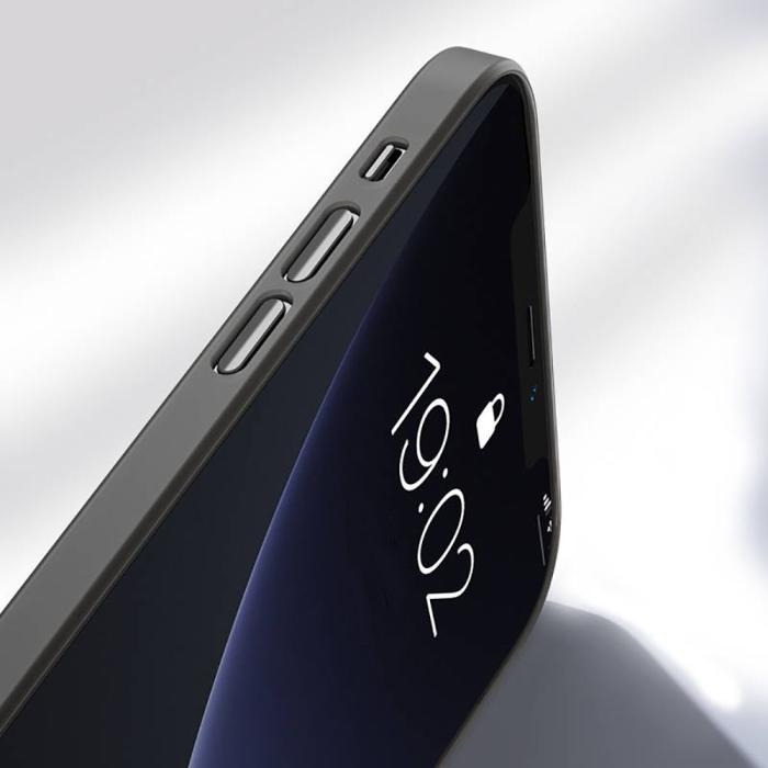 Tech-Protect - Tech-Protect Ultraslim 0.4mm Skal iPhone 12 & 12 Pro Matte Svart