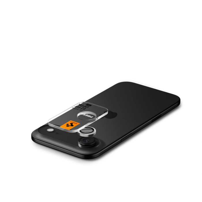 Spigen - [2-pack] Spigen iPhone Air Härdat Glas Kameraskydd EZ Fit - Silver