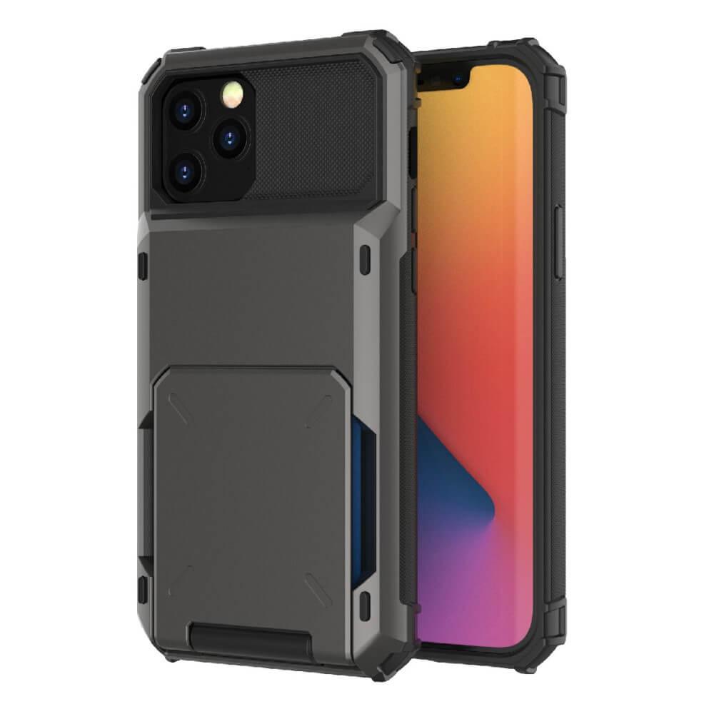 Flip Mobilskal med Kortplatser till iPhone 13 Pro Max - Svart