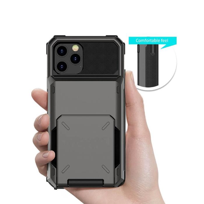 OEM - Flip Mobilskal med Kortplatser till iPhone 13 Pro Max - Svart