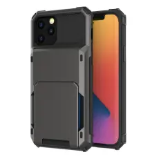 OEM - Flip Mobilskal med Kortplatser till iPhone 13 Pro Max - Svart