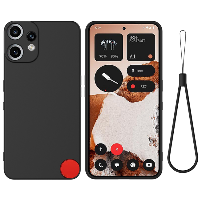 A-One Brand - Nothing CMF Phone 2 Pro Mobilskal Liquid Silikon med Handrem