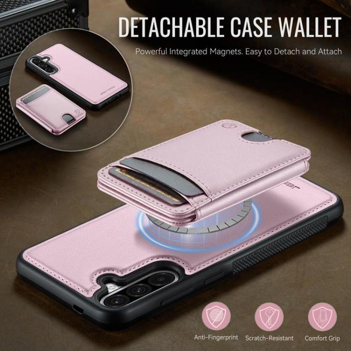 OEM - JEEHOOD Samsung Galaxy A56 5G Fodral KonstLäder - Rosa