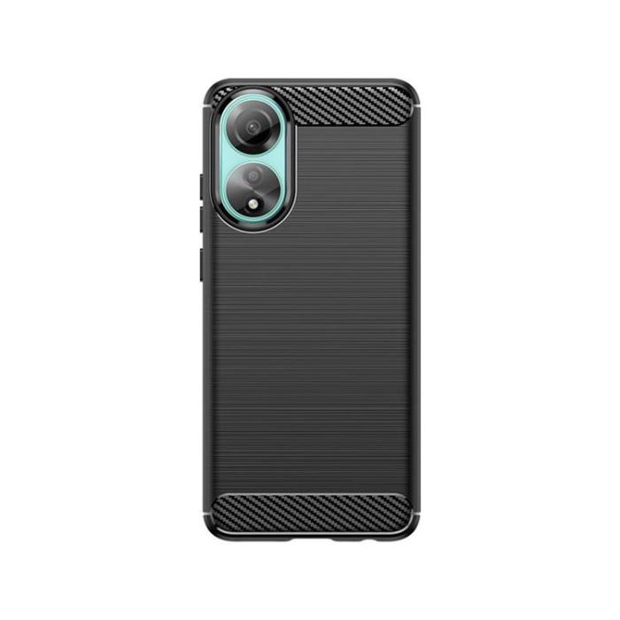 OEM - Oppo A78 4G Mobilskal Carbon Silikon - Svart