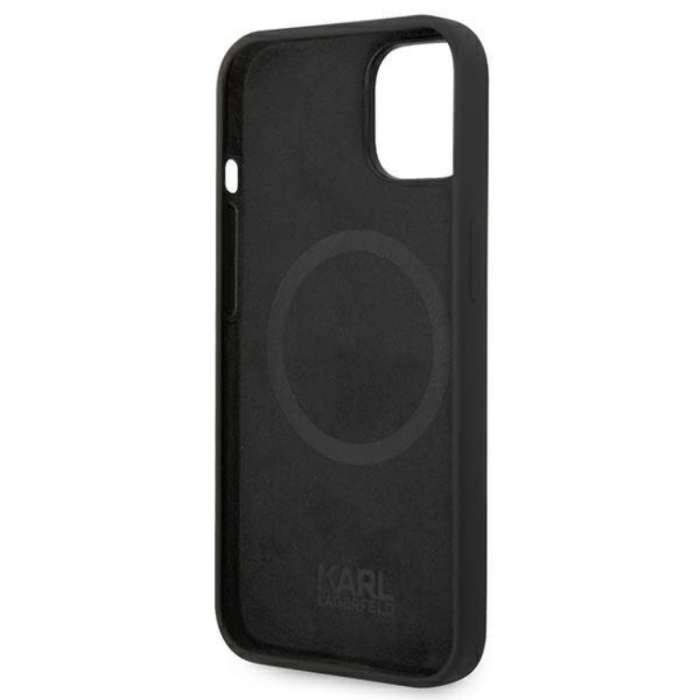 KARL LAGERFELD - Karl Lagerfeld iPhone 14 Plus Skal Magsafe Silicone - Svart