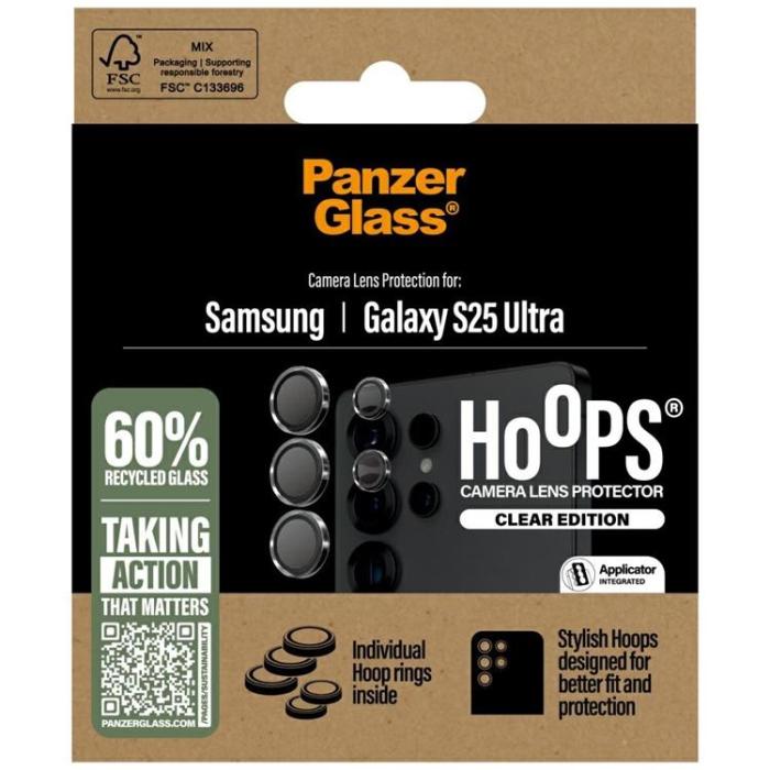 PanzerGlass - PanzerGlass Galaxy S25 Ultra Kameralinsskydd Härdat Glas Hoops