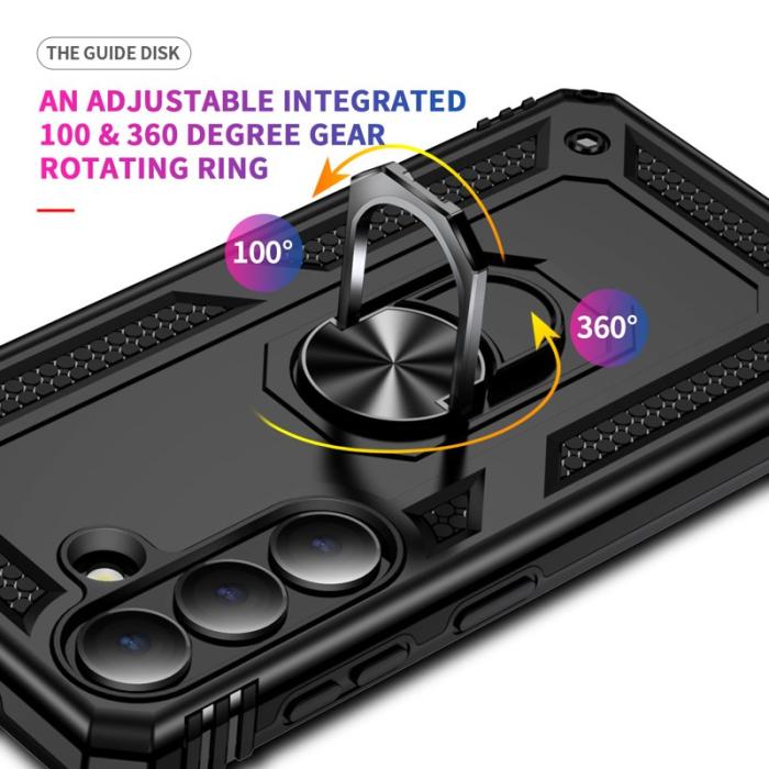OEM - Mobilskal till Samsung Galaxy S26 Plast med Ställ - Svart