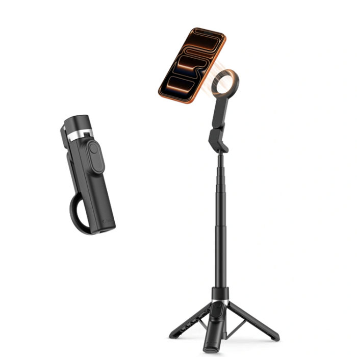 Tech-Protect - Tech-Protect Trådlös Selfie Stick Tripod Magsafe L11S - Svart
